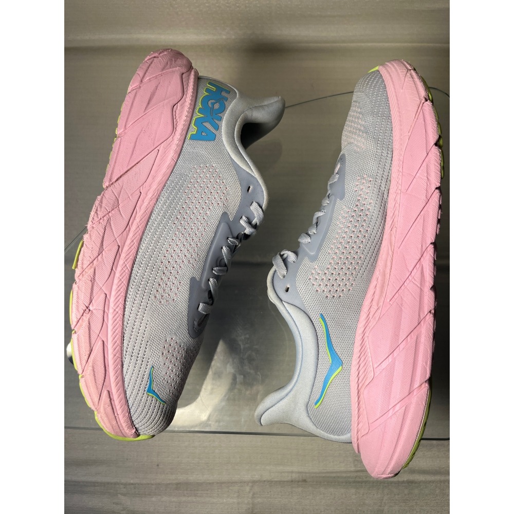 Hoka Arahi 7 Womens Running Shoes 8.5B Glacial Blue Pink Stability 1147851 GLP - Picture 3 of 7